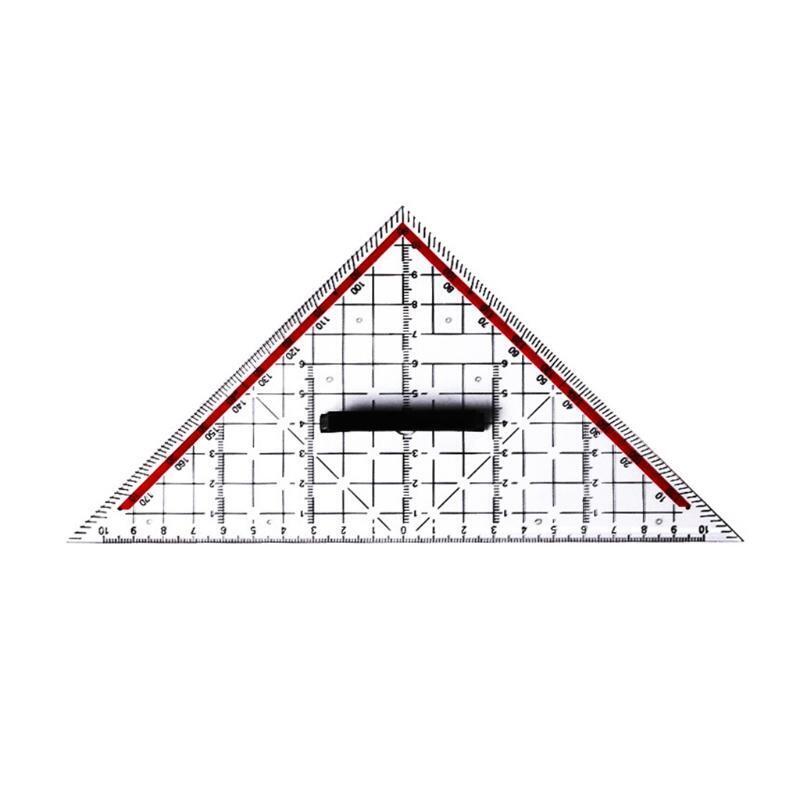 Pro Drawing Ruler Stencil Isosceles Triangle-shaped Template Handy Drafting Tool