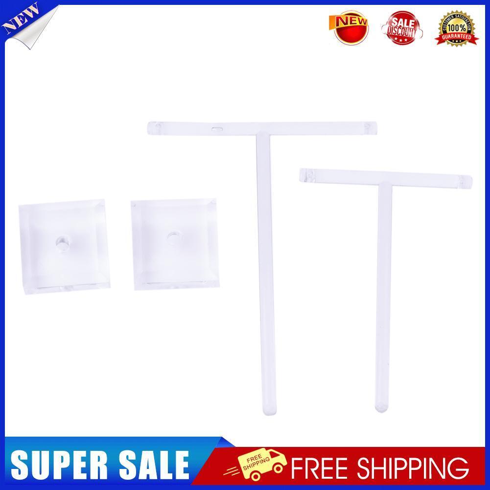 2pcs/set Glass Earrings Jewelry Organizer Display Rack Stand Holder