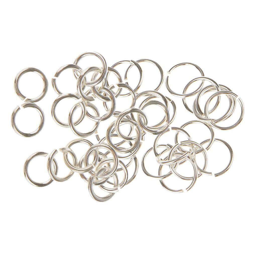 40 Piece 925 Sterling  Jump Rings Split Rings Jewelry Making Connector