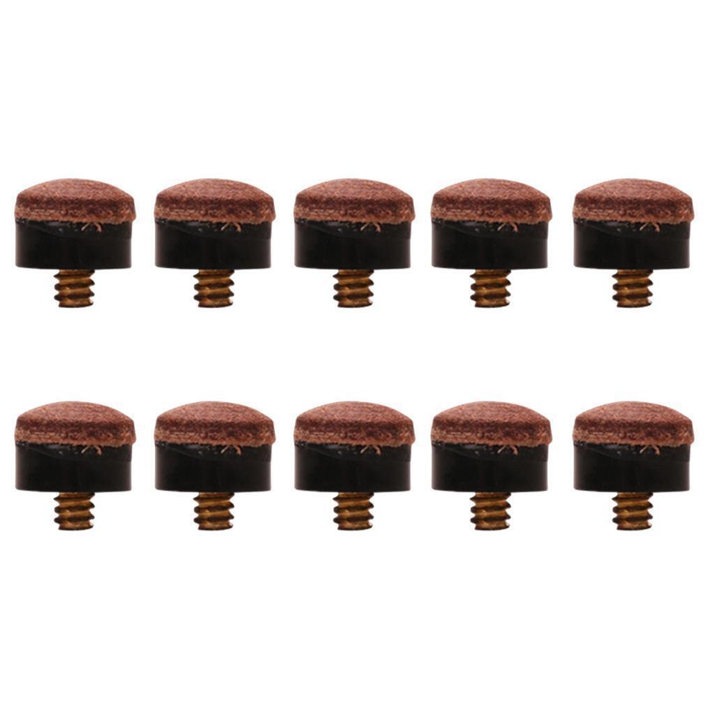 Pieces 12mm Billiards Screw-On Replacement Tips for Pool Cue