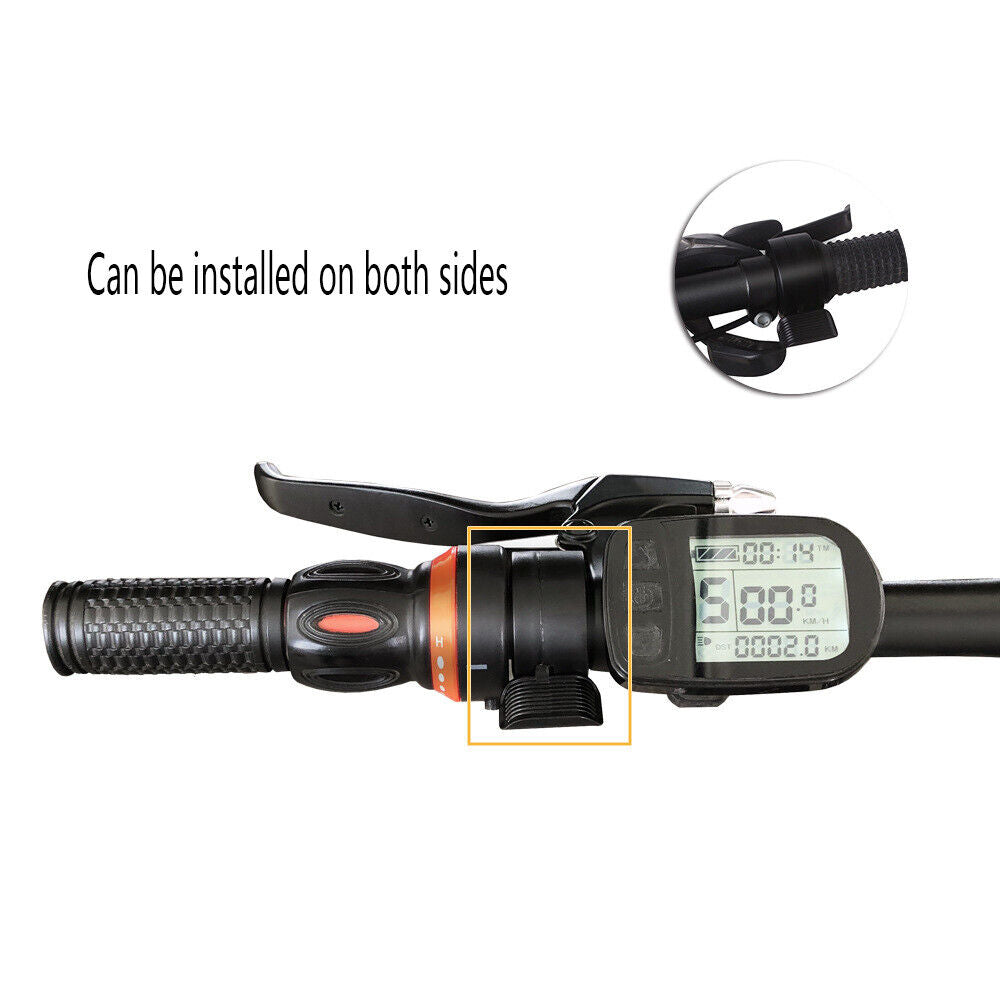 1x Thumb Throttle Speed Control For Electric Bike Scooter Pocket Bike Mid Motor
