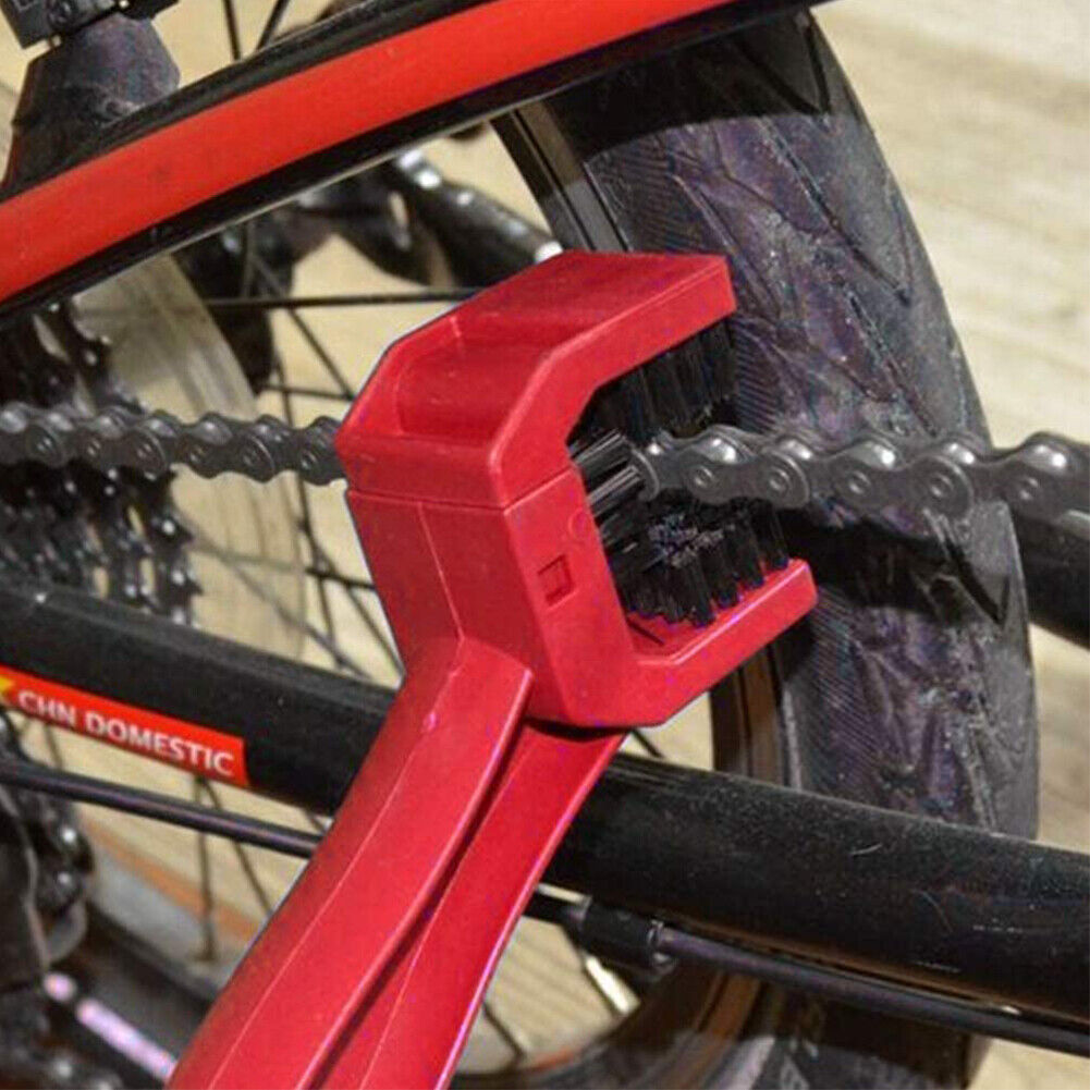 2pcs Motorcycle Bicycle Chain Cleaning Brush MTB Road Bike Chain Scrubber