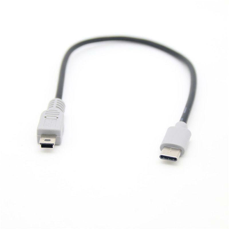 1M USB Type C 3.1 Male To Mini USB 5 Pin B Male Plug Converter