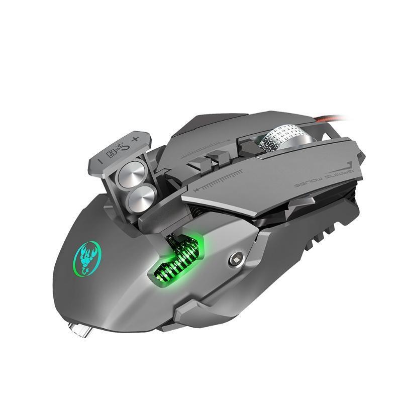 Wired Gaming Mouse 6400DPI Programmable Cool Light for Students Friends Playing