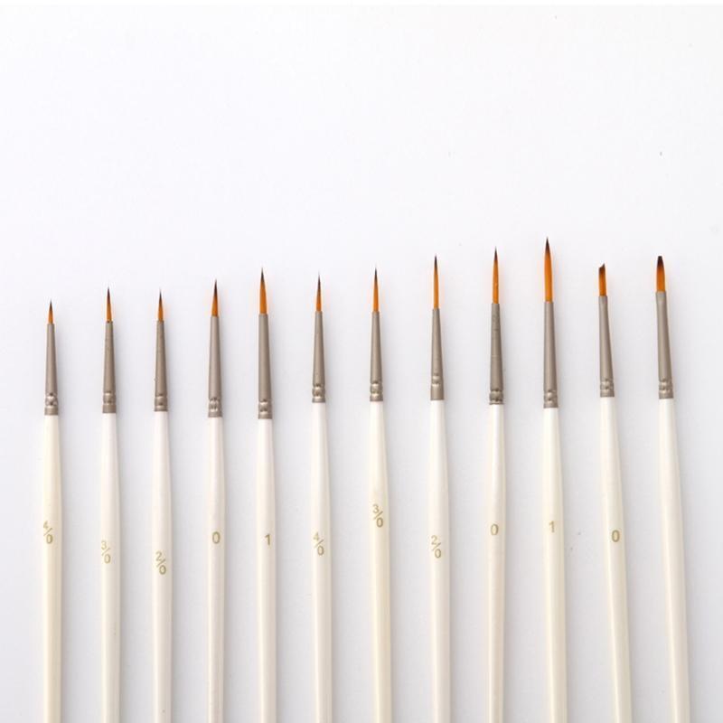 12 Pieces Premium Paint Brush Pro Paint Brush Ideal for DIY Decro Paint Acrylic