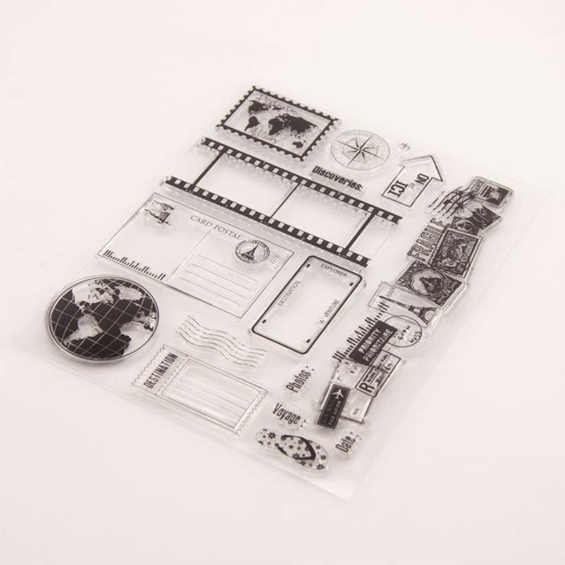 Clear Scrapbooking Stamp Silicone Stamp Stencil for Student Kid DIY Embossing