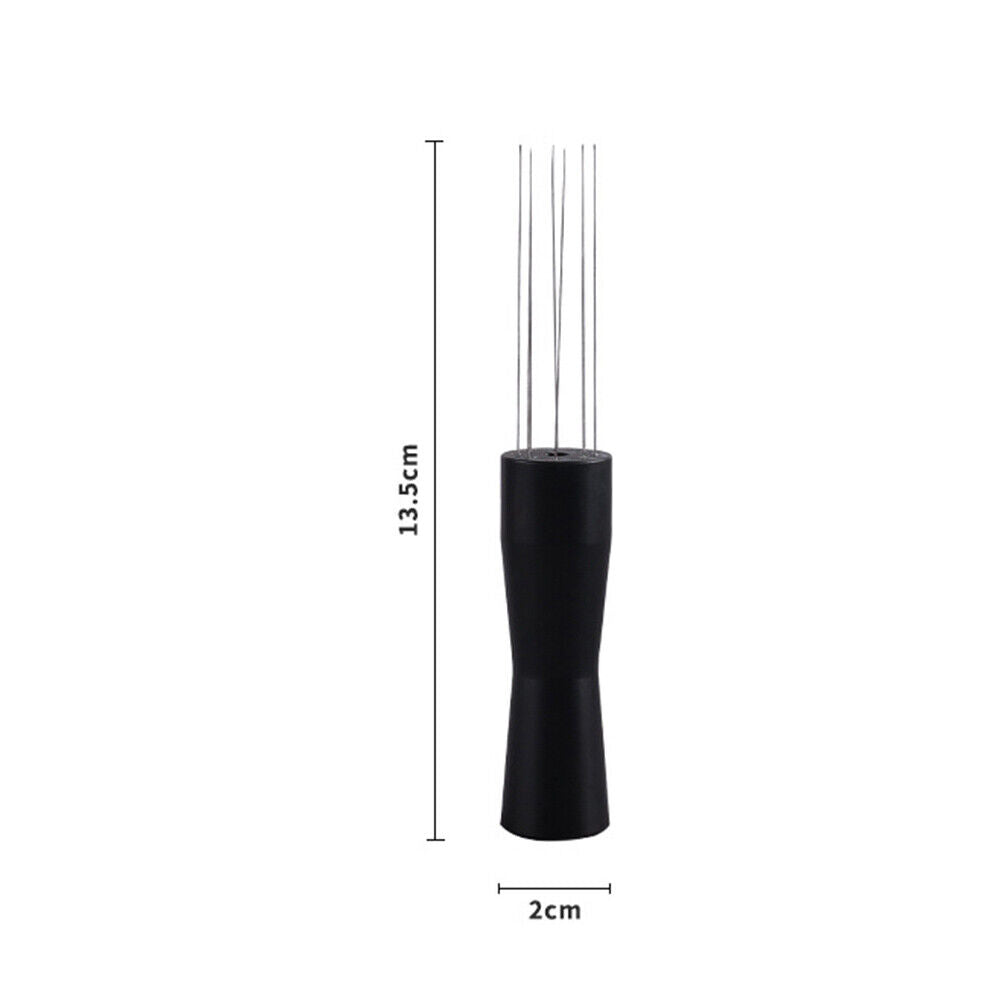 Needle Pin Coffee Powder Tamper Distributor Stirrer Leveler Tool (Black)
