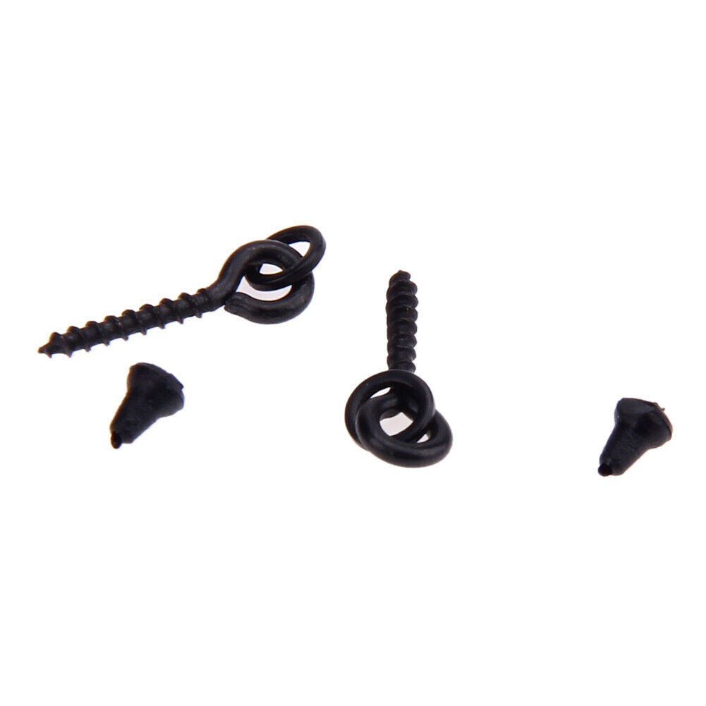 10 x Bait Screws With Oval Rings + 20 x Hook Stops Carp Fishing Tackle Chod