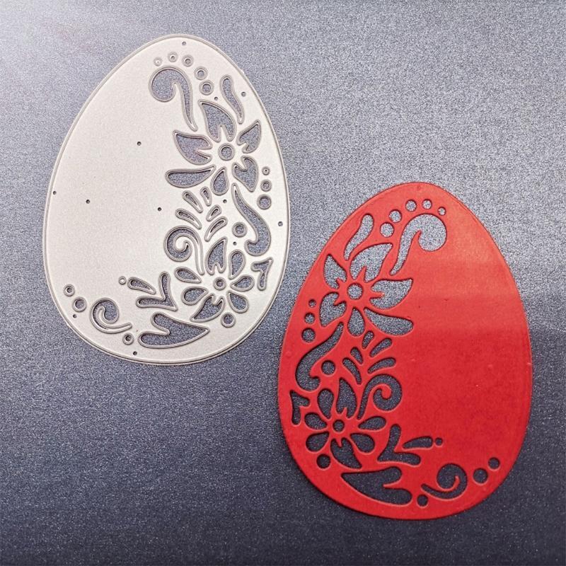 Easter Egg Cutting Dies Greeting Invitation Festival Blessing Cards Making Tools