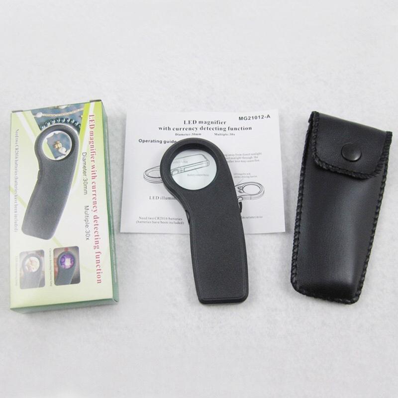 Illuminated Jewellery Magnifier Scientific Document Magnifying Glass Jewellers