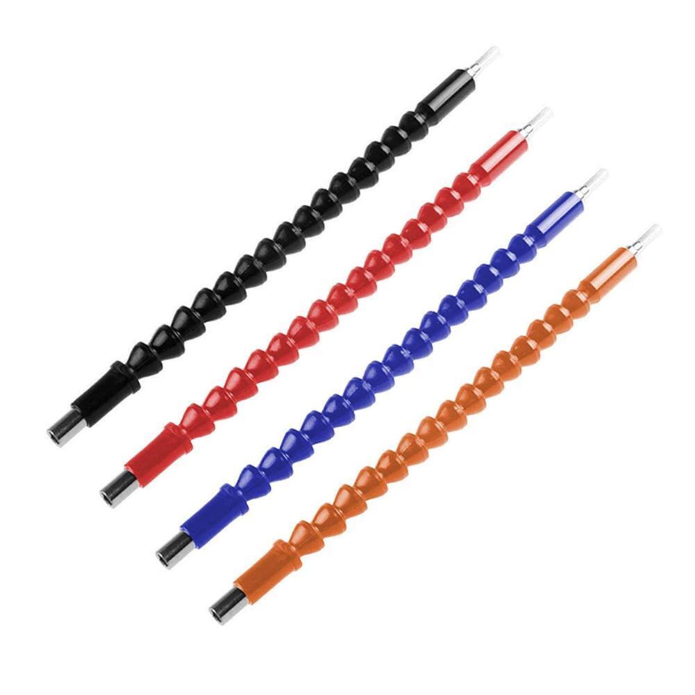 Flexible Shaft Electric Screwdriver Drill Bit Extension Rod (Red 295mm)