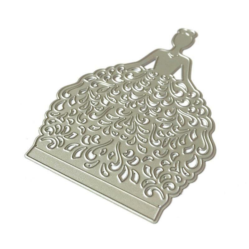 Beautiful Lady Metal Cutting Dies Stencil Scrapbooking DIY Album card Embossing