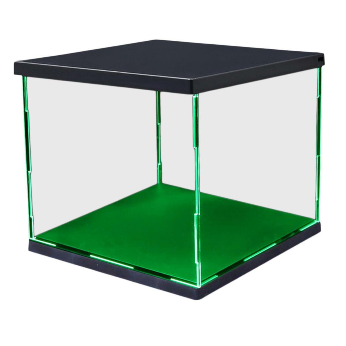 of 2 Plastic Display Show Cases with  Dustproof for