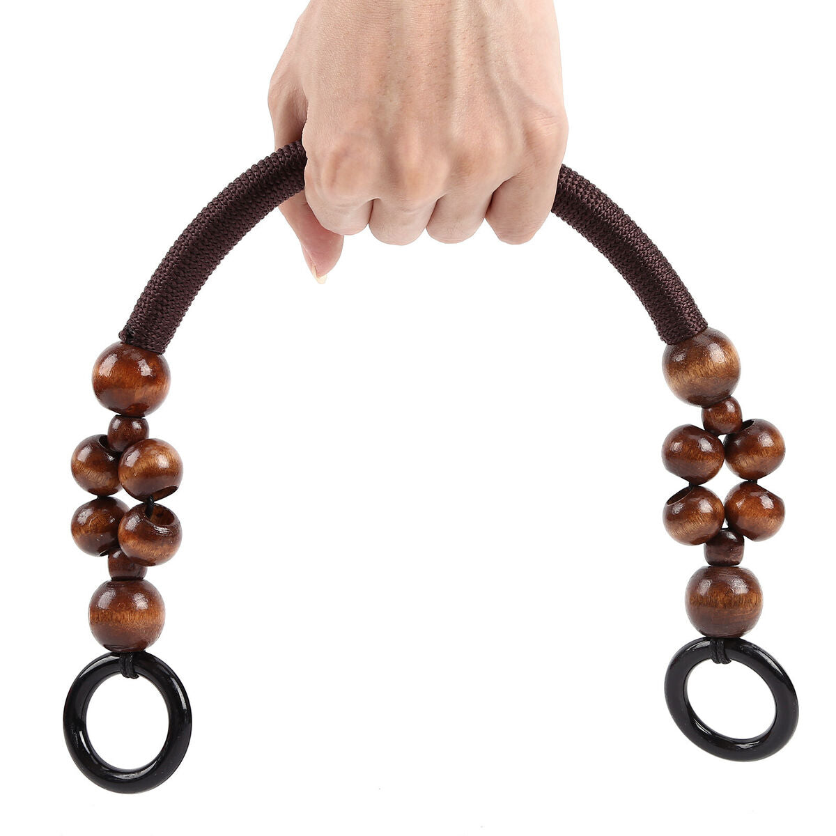 Purse Handles - 4 Pack Handbag Replacement Purse Handles with Wood Beads