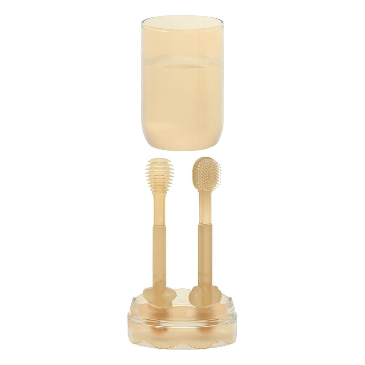 2x  Toothbrush Set Tongue Brush and cup for 0-3 Years Infant