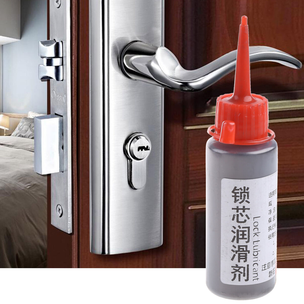 60ml Non-toxic Lubricant Maintaining Graphite Powder Engine Cover Safety Lock