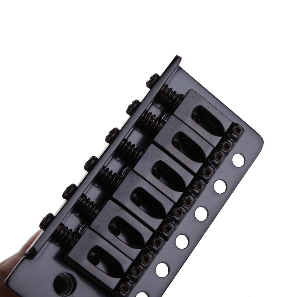 Black Electric Guitar Tremolo Bridge With Bar New 1 Set 6 Strings Parts
