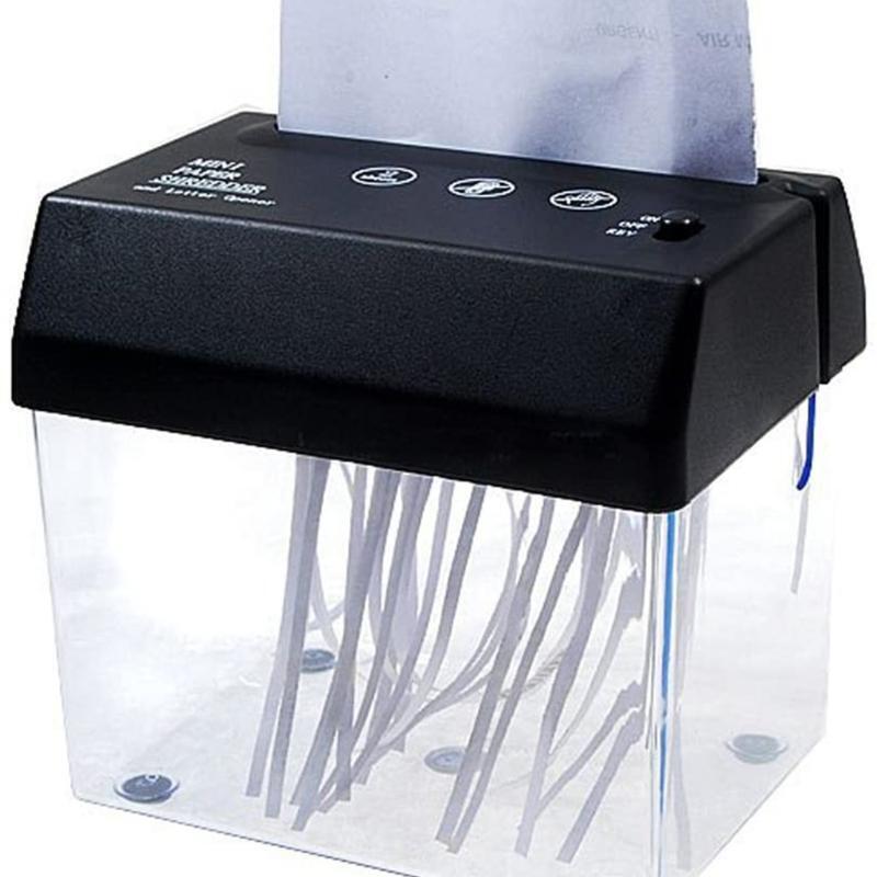 Usb Electric Paper Shredder Mini A6 Portable Invoice Document Paper Smash Tool