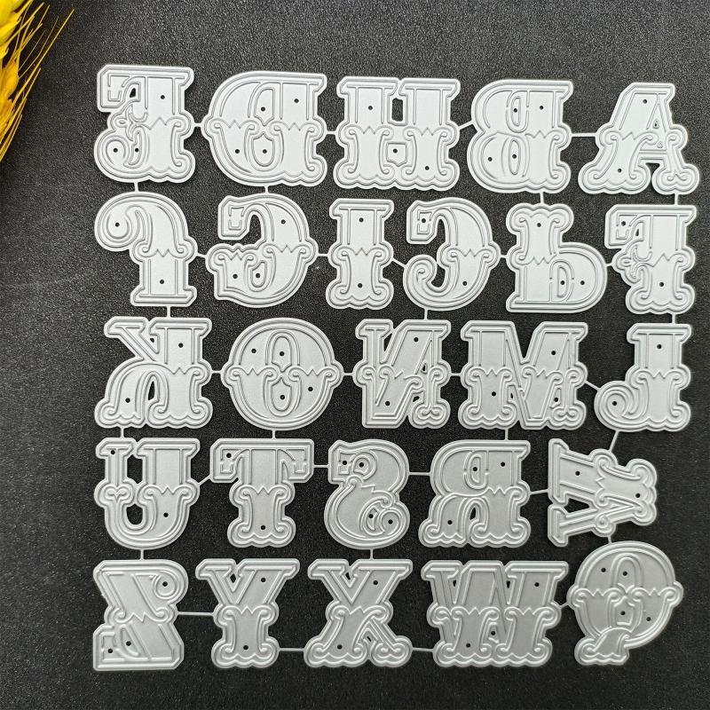 Alphabet Metal Cutting Dies Photo Album Journal Diary Decoration Birthday Gift