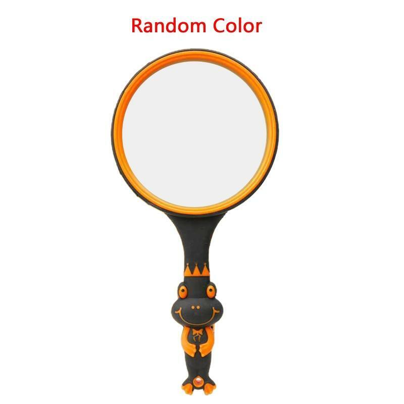 Handheld Reading Magnifier 105mm Magnify Glasses Lens Non-Slip Soft Handle Gift