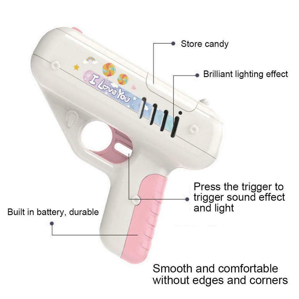 Set of 3 Creative Lollipop Gun for Boys Girls Over 6 years Old Fun Play