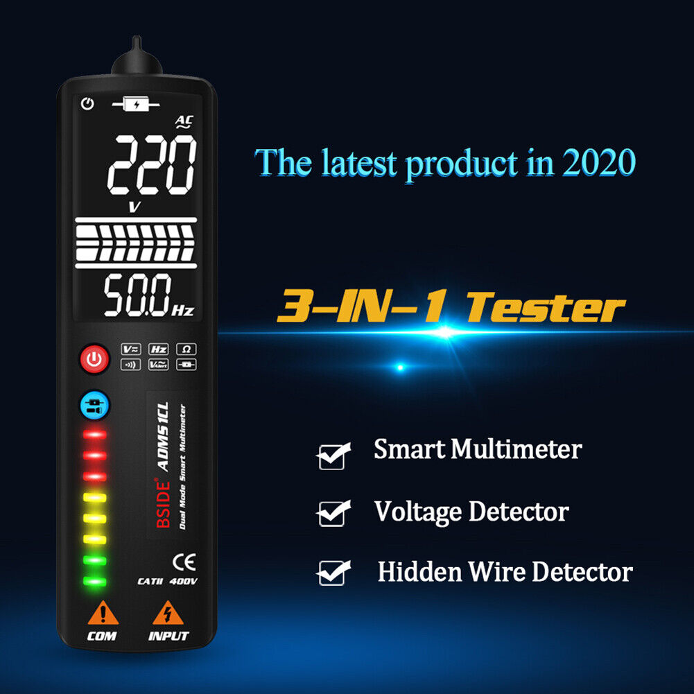 ADMS1CL LCD Intelligent Digital Multimeter+Electric Pen with Analog Strip