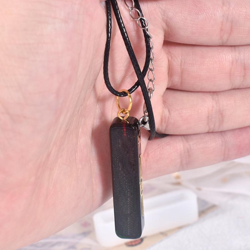 Long Strip Necklace Silicone Mold Keychain Pendant Casting Mold Handicrafts Mold
