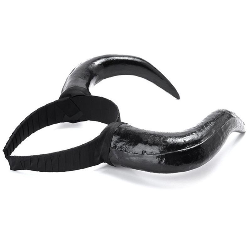 Gothic Horn Headdress Ox Horn Headband Halloween Party Costume Accessories