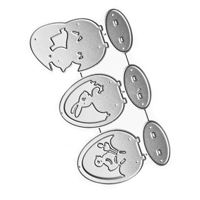 Bunny Duck Egg Metal Cutting Dies Stencil Scrapbook Album Paper Card Template