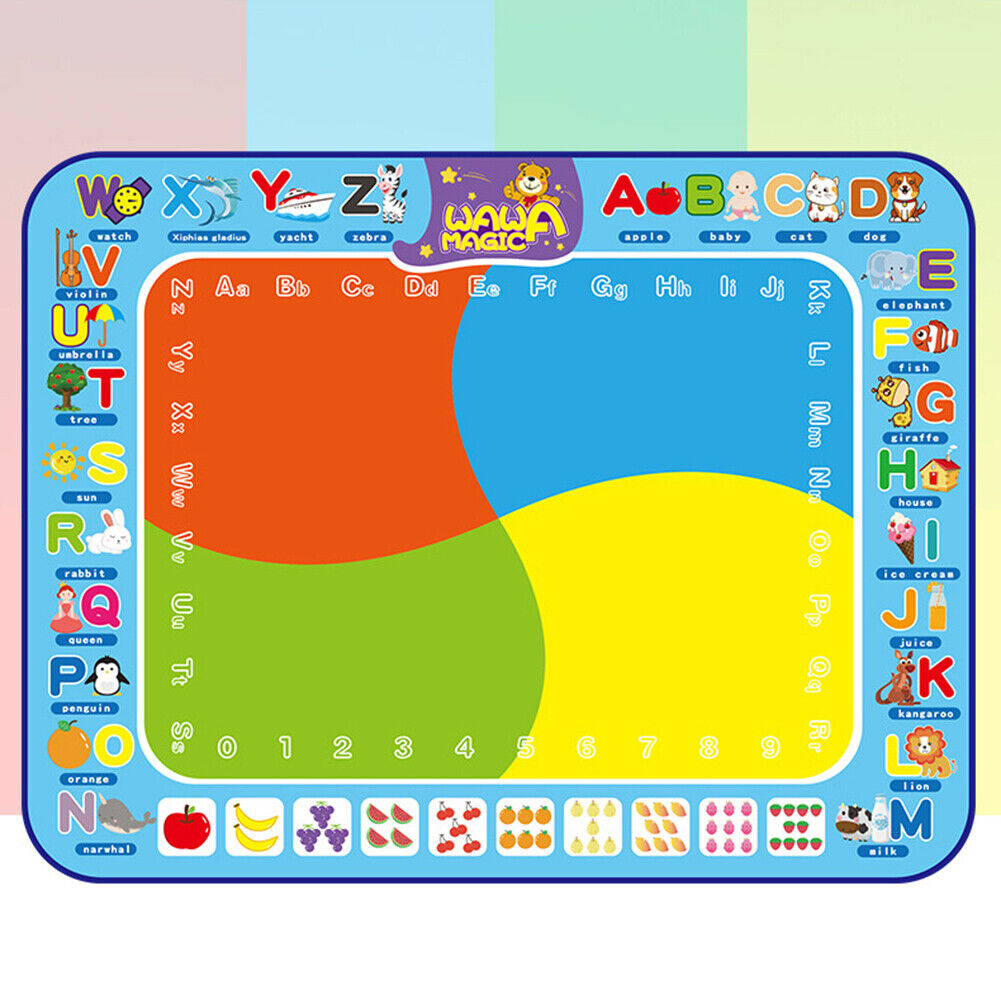 Super Large Magical Kids Water Canvas Drawing Pad Coloring Doodle Mat (B)