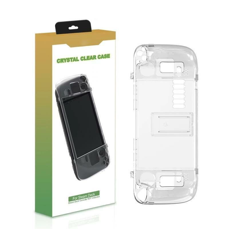 Hard Crystal Protective Skin Case Cover Bracket for Steam Deck Game Controller