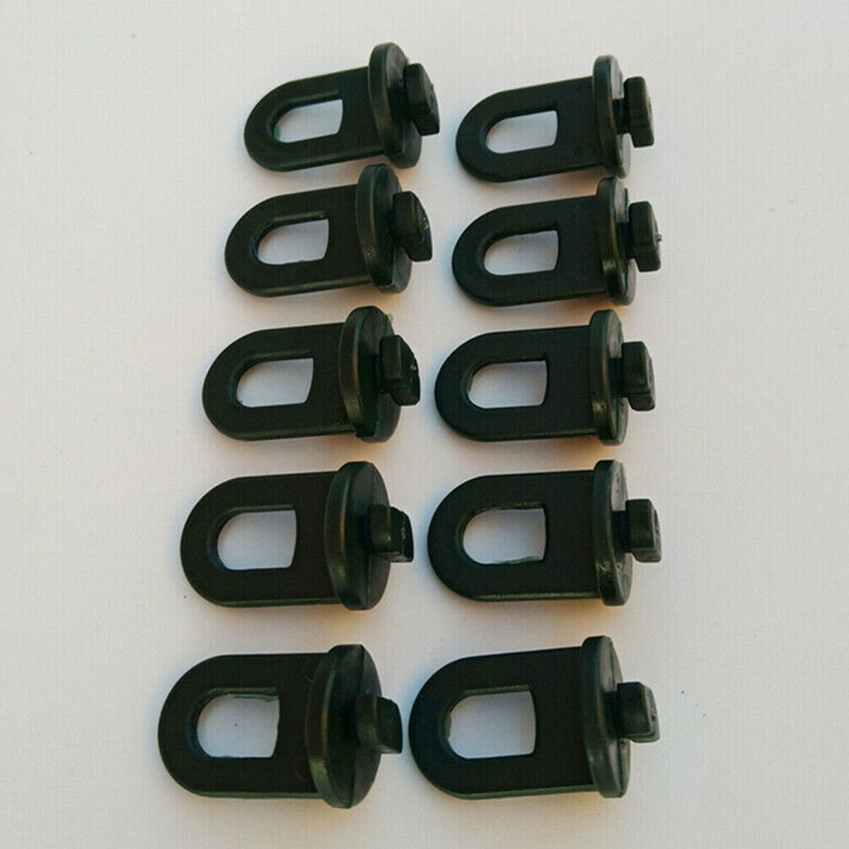 10X Black Plastic Greenhouse Hanging Hooks Hanger Clips Plant Garden Accessories