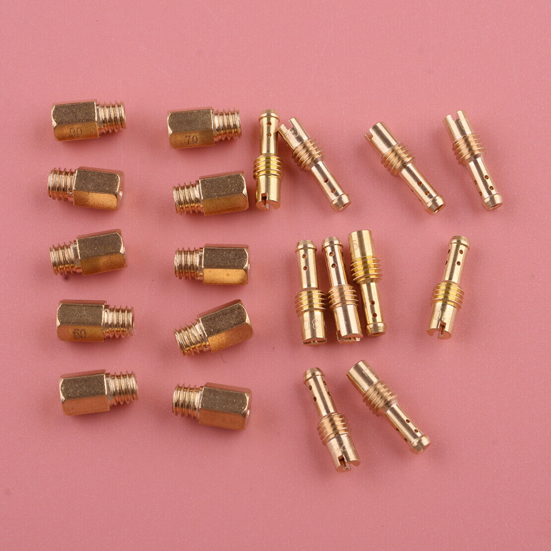 10pcs Main Jets + 10pcs Pilot Jets Carburetor Kits Fit For Mikuni TM TMX VM VM22