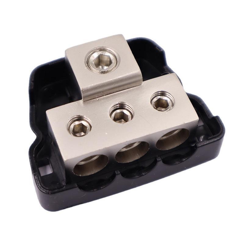 Power Ground Distribution Block 1 Gauge In to 3 Gauge Out Power Distribution Box