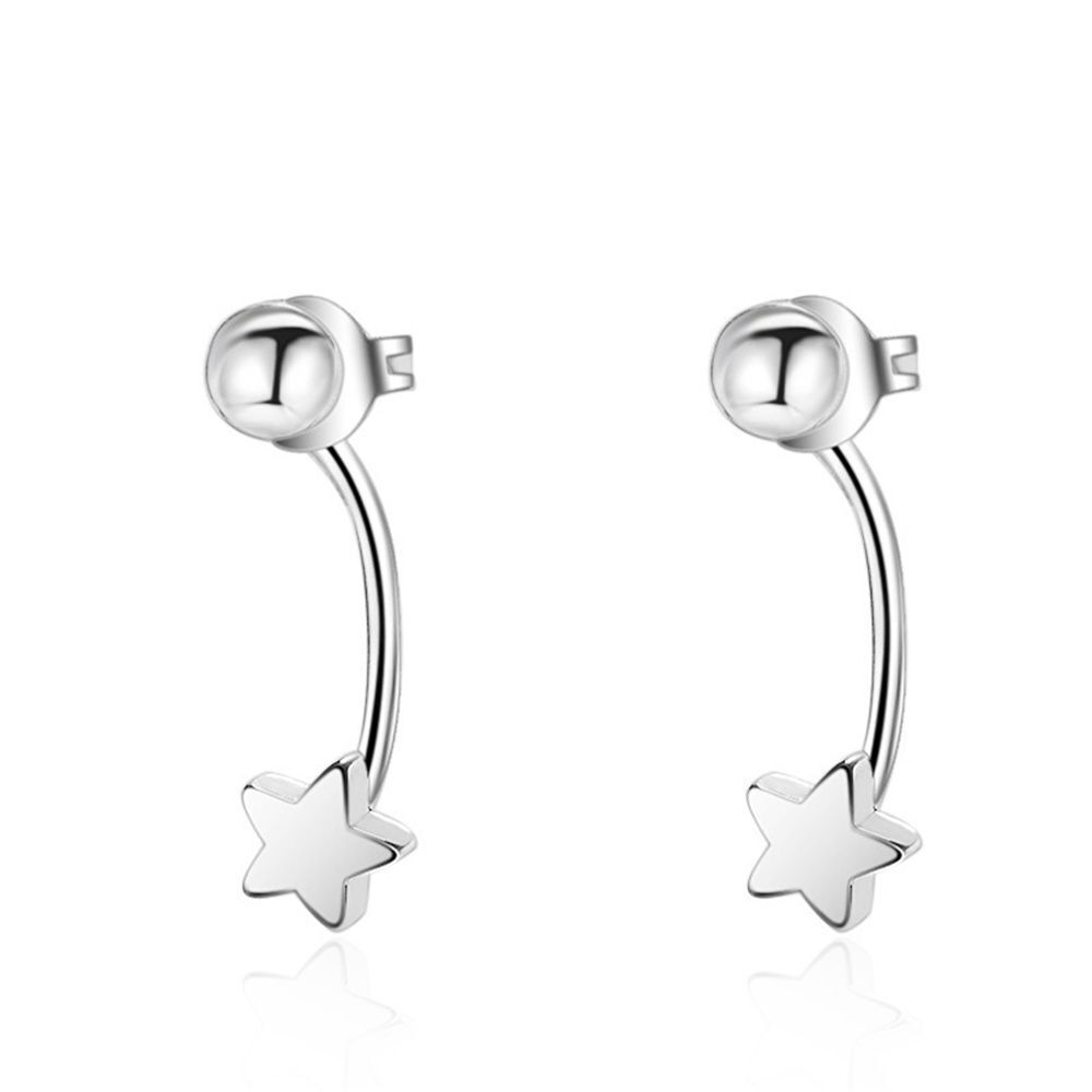 Jewellery Gift Alloy Womens Earrings Star Bead Ear Wrap Dangle Stud Earrings