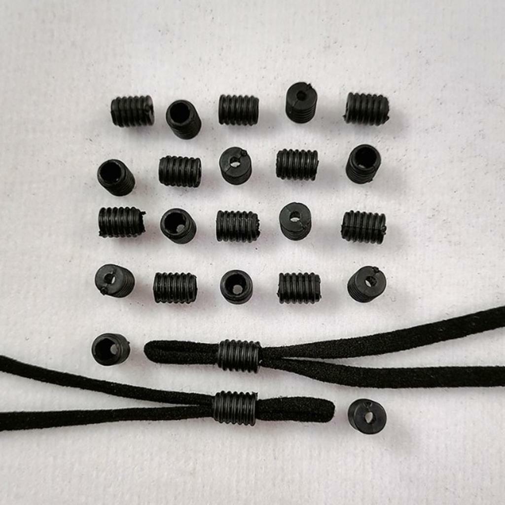 2000 Pieces Lock Ends Toggles Adjustable for Elastic Cord Making