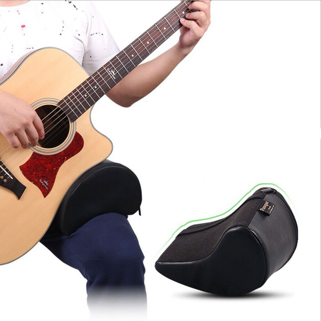Soft Contoured Guitar Cushion  Support PU Leather   Sponge