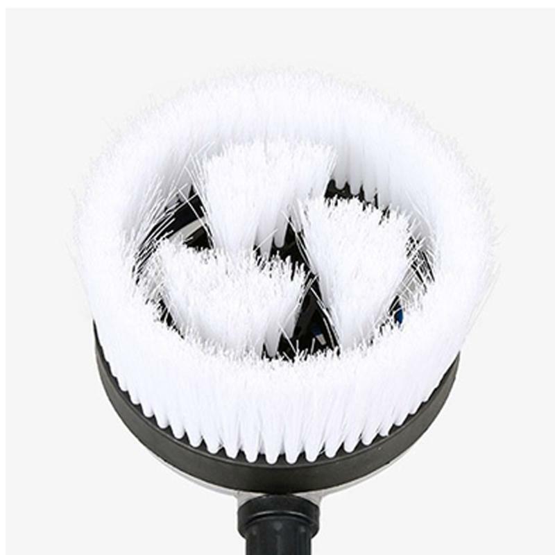 Car Wash Brush Super Soft Hair Car Cleaning Brush 360 Degree Rotation Fan Shaped