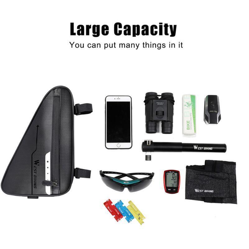 Waterproof Cycling Bag MTB Road Bike Frame Bags Front Tube Triangle Pouch