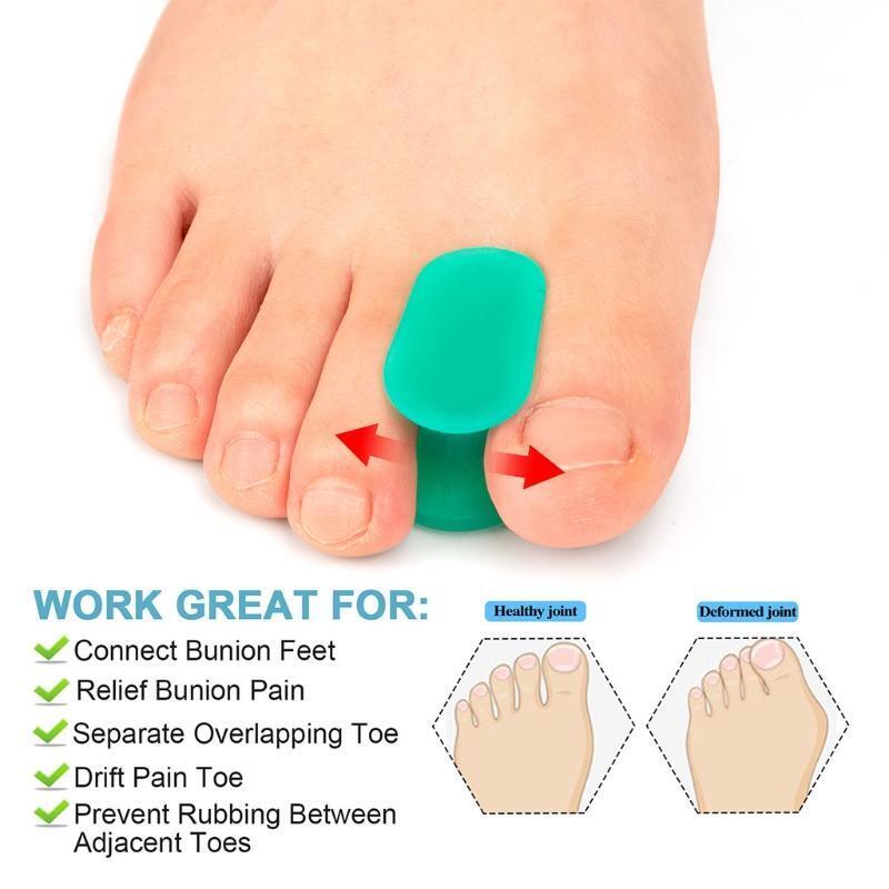 16 Packs Toe Separator Stretcher Spreader Spacer Bunions Hammer Toes Corrector