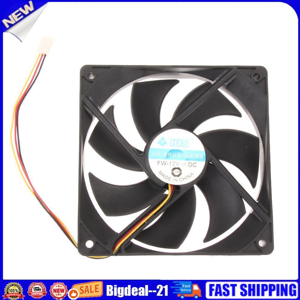 120mm 120x25mm 12V 3Pin DC Brushless PC Computer Case Cooling Fan