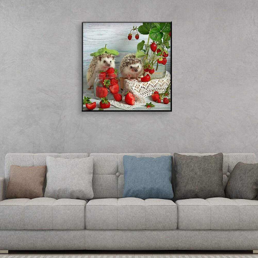Fruit Hedgehog Full Drill Round Diamond Painting DIY Mosaic Kits Picture