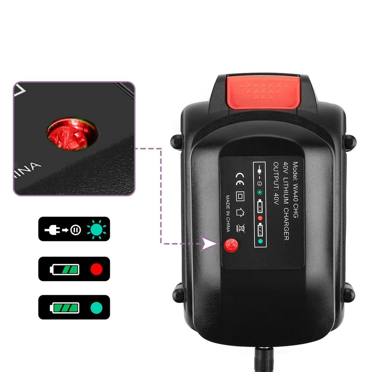 40V Universal  Battery Charger for WG380 WG580 Battery