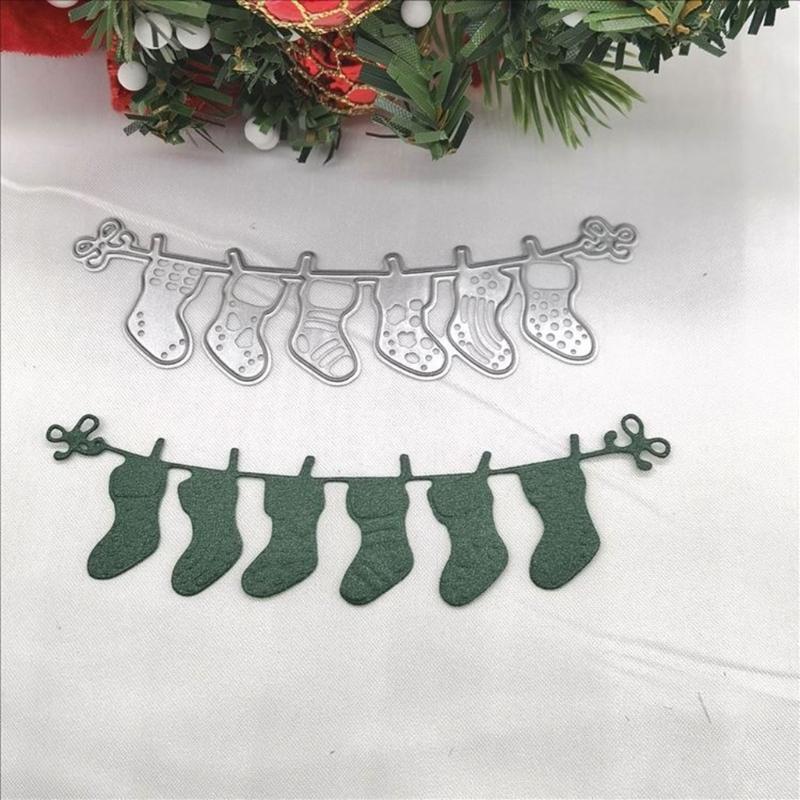 Christmas Sock Metal Cutting Dies Stencils Crafts Cards Cutting Die Cut