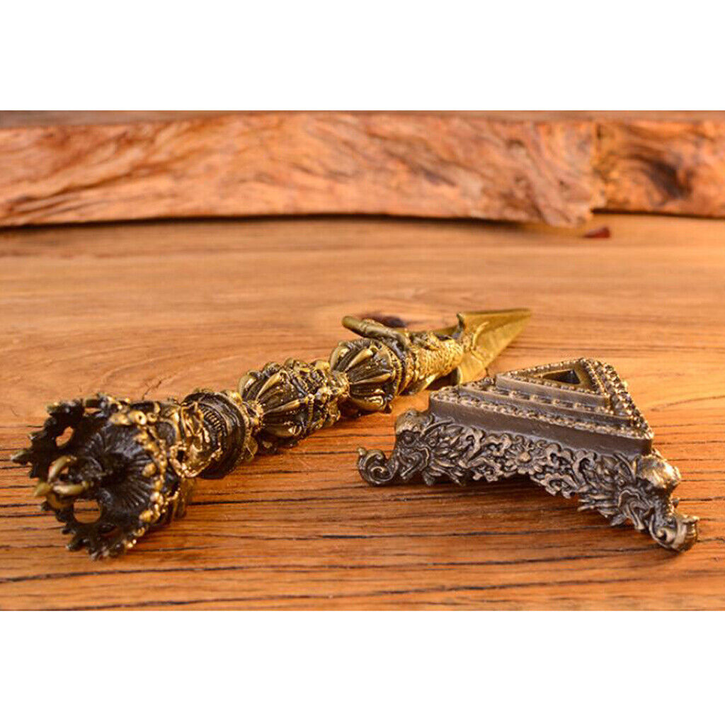 Double Layer Tibetan Buddhist  Vajra Pestle Amulet Handmade  Craft