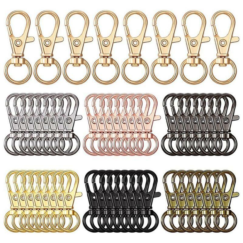 Key Ring with Lobster Claw Clasps and Open Jump Rings 56Pack Keyrings for DIY