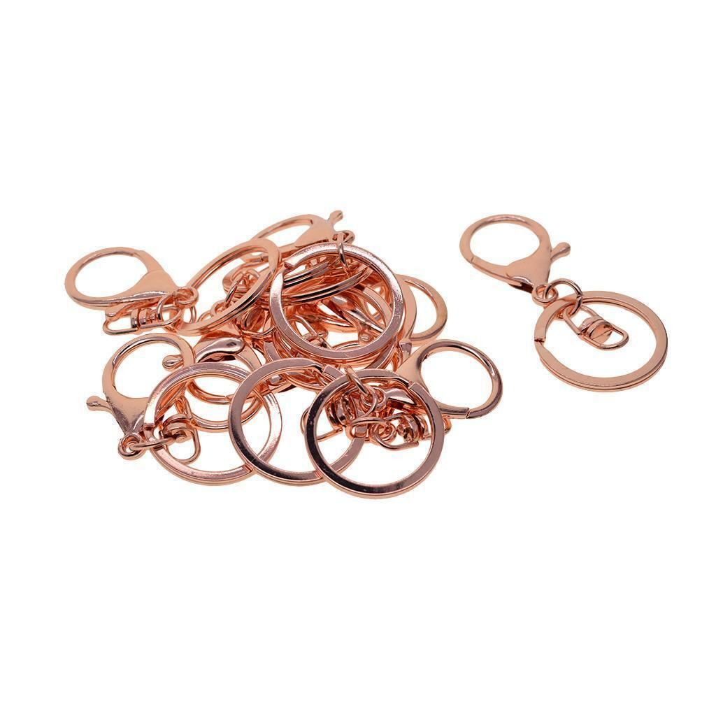 10Pcs Keychain Ring  Claw Clasps  Lanyard  Hook Jewelry Making