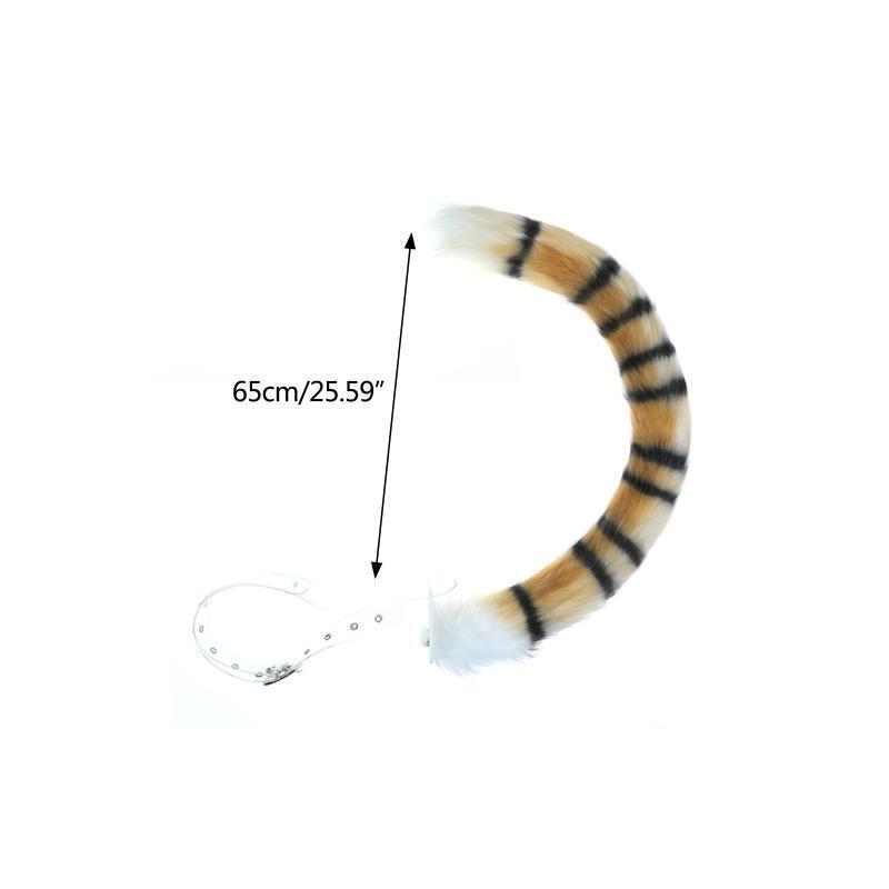 Wolf Tail Soft Long Fur Cat Fox Costume Tail for Halloween Fancy Party Costume