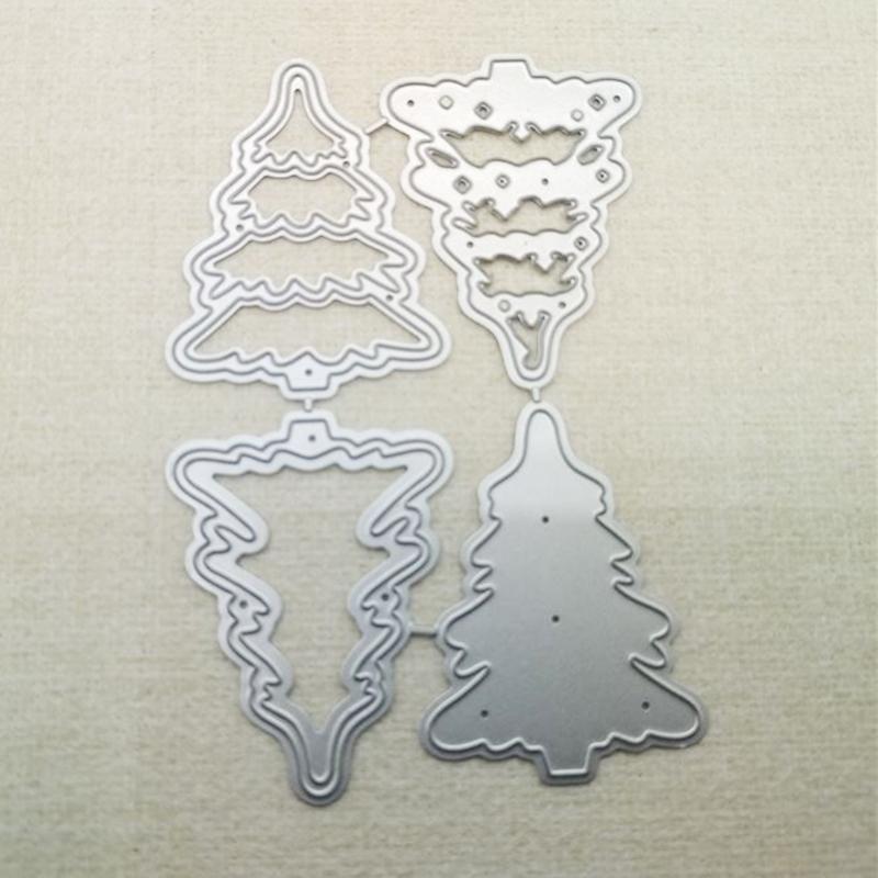 Christmas Trees Metal Cutting Dies Stencil DIY Scrapbooking Album Paper Template