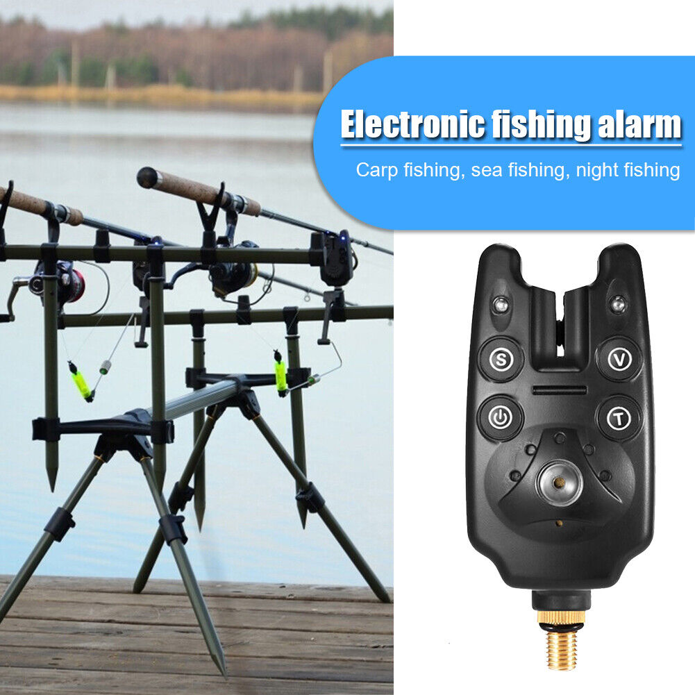 Electronic Fishing Bite Alarm LED Light Indicator Carp Fishing Warning Tool